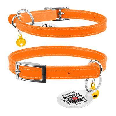 COLLAR OBROŻA KOT SK.Z QR PASZP.POMARAŃCZ 22-30CM