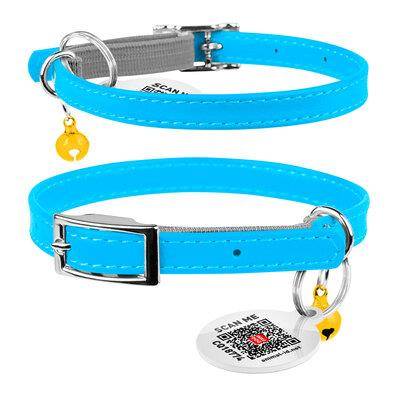 COLLAR OBROŻA KOT SK.Z QR PASZP.NIEBIESKA 17-20CM