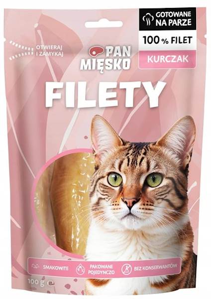 PAN MIĘSKO 100G FILETY KURCZAK KOT