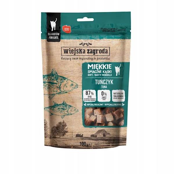 WIEJSKA ZAGRODA KOT 100G MIĘKKIE KĄSKI TUŃCZYK