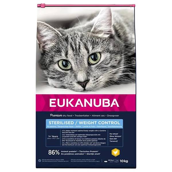 EUKANUBA CAT 10KG STERYLIZED