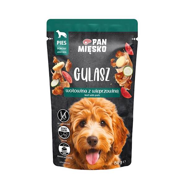 PAN MIĘSKO 150G GULASZ WOŁOWINA Z WIEPRZOWINĄ