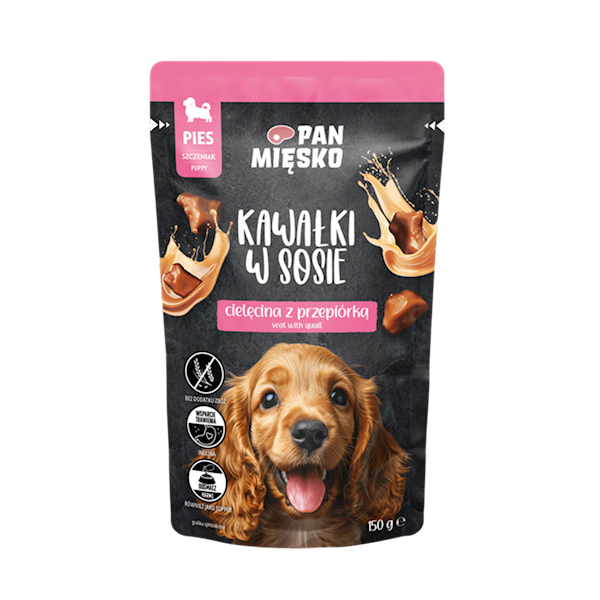 PAN MIĘSKO 150G CIELĘCINA PRZEPIÓRKA SZCZENIAK