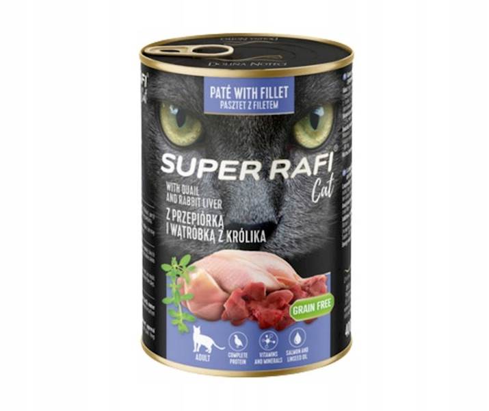 RAFI SUPER 400G Z PRZEPIÓRKĄ I WĄTRÓBKĄ KRÓLIKA