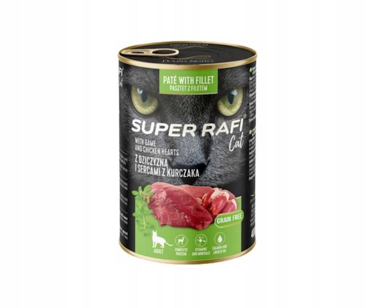 RAFI SUPER 400G Z DZICZYZNA I SERCAMI KURCZAKA