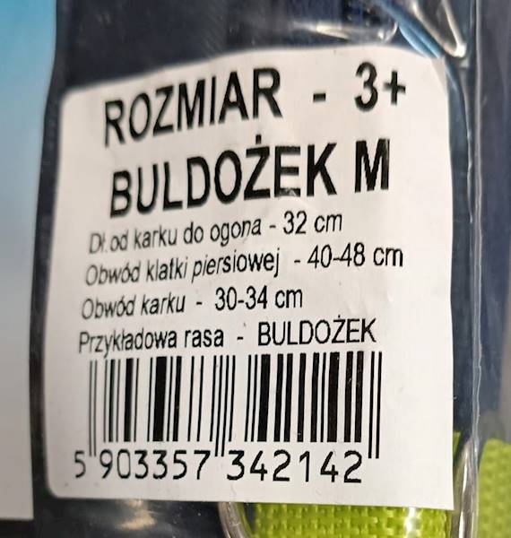 UBRANKO NR 3+ BULDOŻEK M DŁ.32CM
