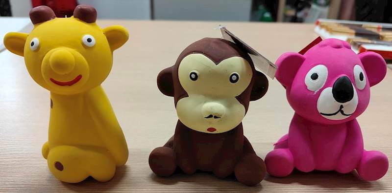 PL ZABAWKI LATEX ZWIERZĄTKA MIX 9CM  811486