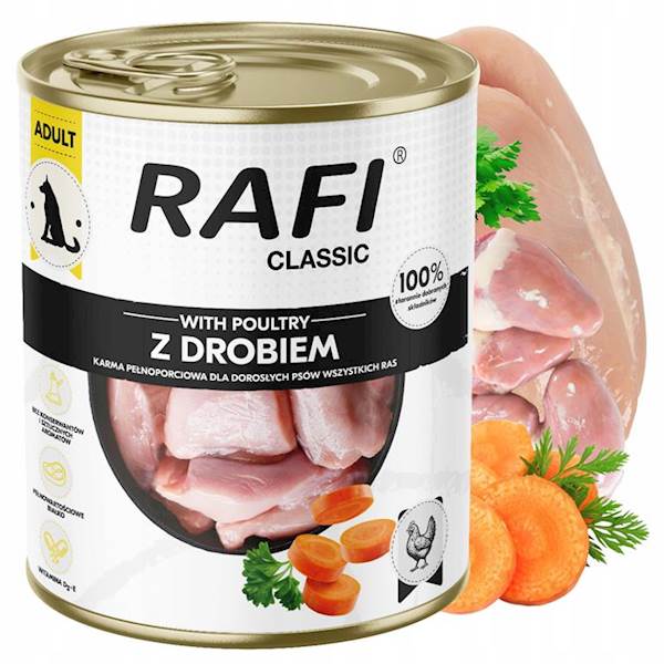 RAFI 800G CLASSIC PIES Z DROBIEM