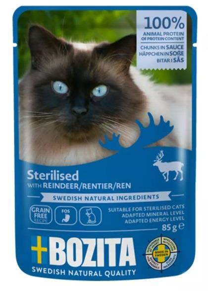 BOZITA KOT 85G SOS STERILISED RENIFER SASZETKA