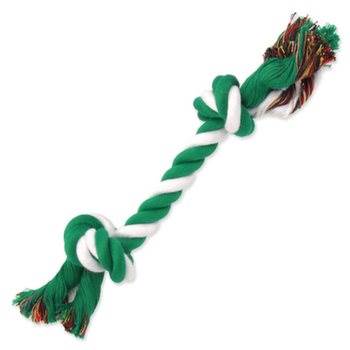 PL Gryzak 25cm z zielono-białego sznura bawełna