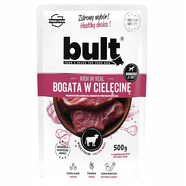 BULT 500G SASZETKA MIELONKA BOGATA W CIELĘCINĘ