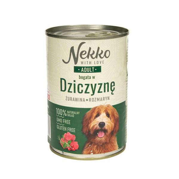 NEKKO Adult Dziczyzna, rozmaryn, żurawina 400g