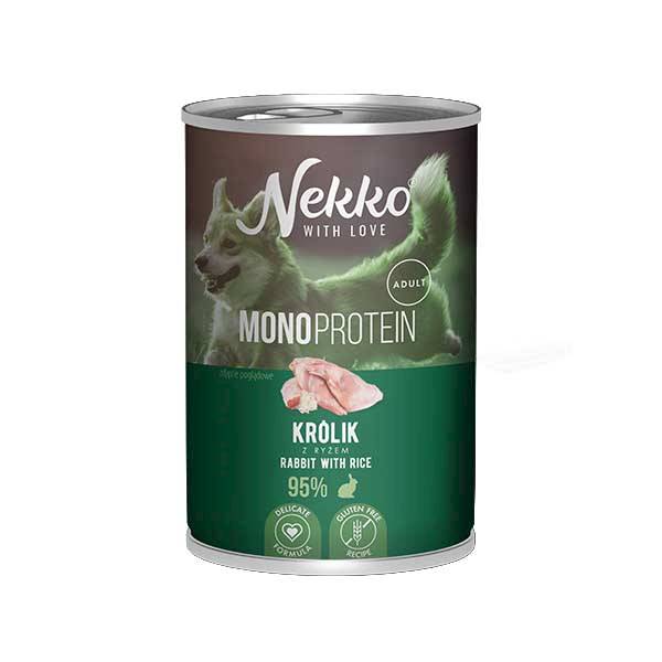 NEKKO Mono Adult Królik z ryżem 400g