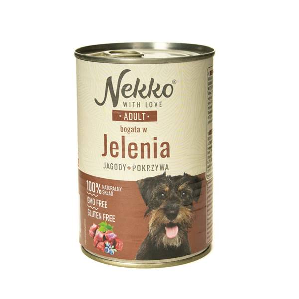 NEKKO Adult Jeleń, jagody, pokrzywa 400g