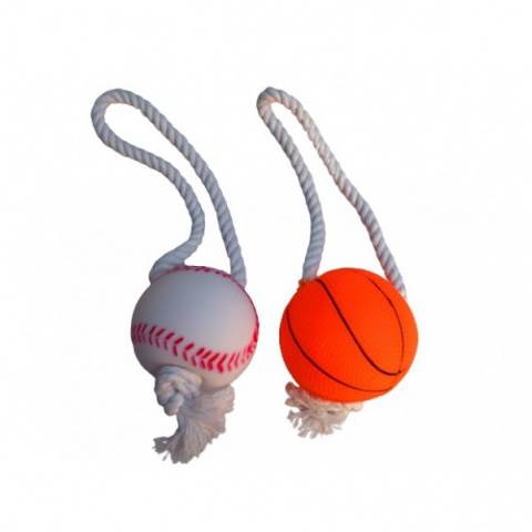 TAT Zab.piłka 7cm + sznurek 26 cm