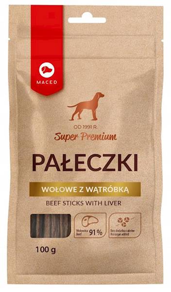 MACED PAŁECZKI WOŁOWE Z WĄTRÓBKĄ 100G