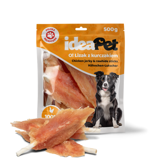 IDEAPET LIZAK Z KURCZAKIEM 500G
