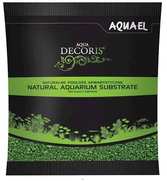 AQUAEL ŻWIREK AQUA DECORIS 1KG ZIELONY