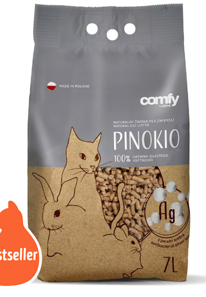 AQUAEL ŻWIR PINOKIO SILVER 7L DREWNIANY