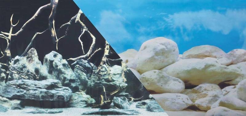 ZX TŁO DWUSTRONNE 50X80 KORZENIE/KAMIENIE