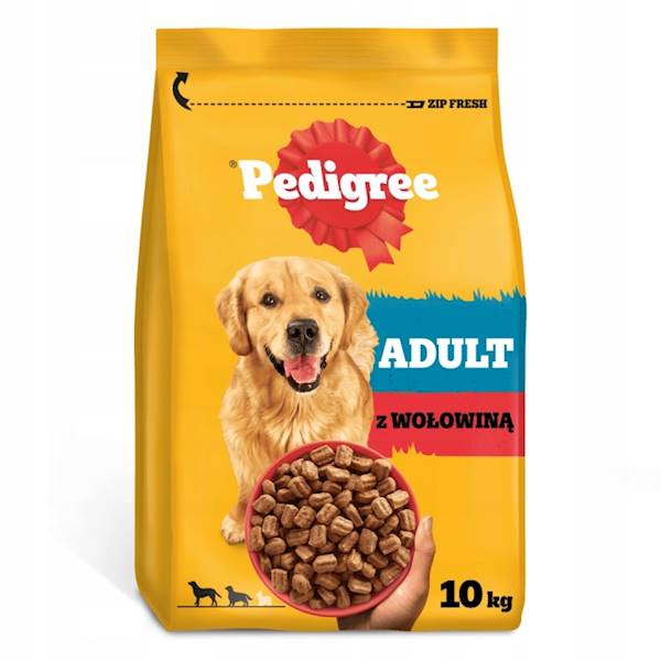PEDIGREE 10KG WOŁOWINA Z WARZYWAMI
