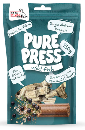 SYTA MICHA PURE PRESS 150G TŁ. NA ZIMNO RYBA