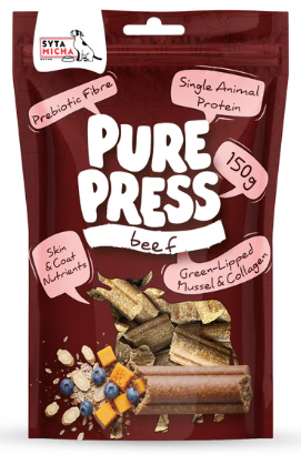 SYTA MICHA PURE PRESS 150G TŁ. NA ZIMNO WOŁOWINA