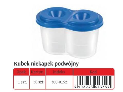 300-0152 KUBEK NIEKAPEK PODWÓJNY 
