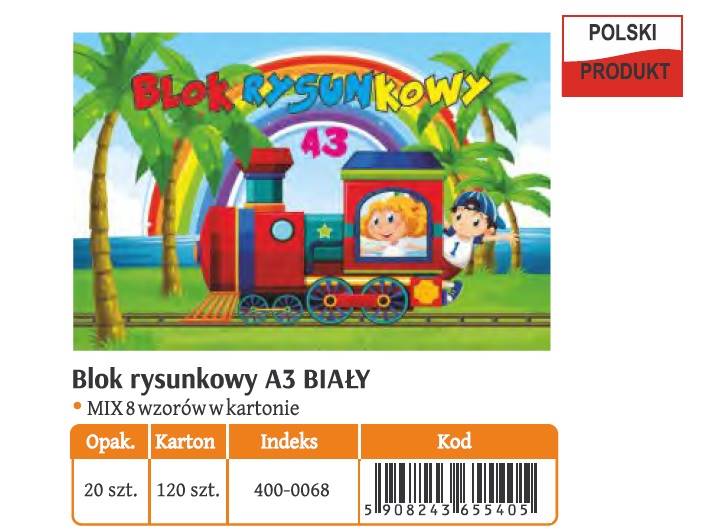 400-0068 BLOK RYSUNKOWY A3 