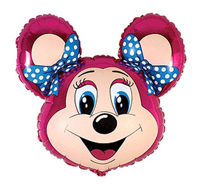 901585R BALON FOLIOWY 24 '' BABSY MOUSE NIEB RÓŻ