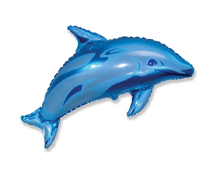 901546 BALON FOLIOWY 24 CALE DELFIN NIEBIESKI