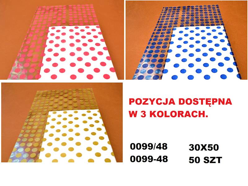 0099/48 TOREBKI OPP NADRUK CK 30X50 50 SZT 0099-48