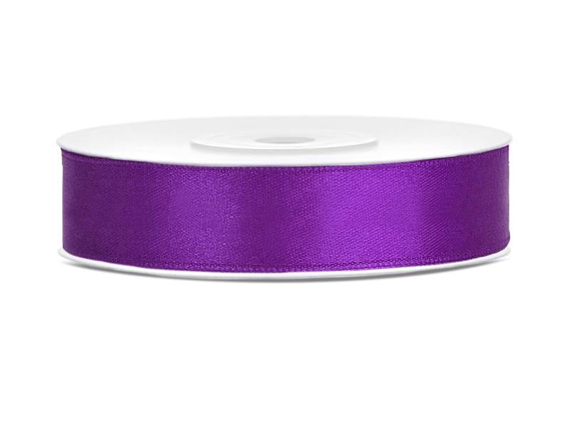 TS12-062 TASIEMKA SATYNOWA PURPUROWA 12 MM / 25M