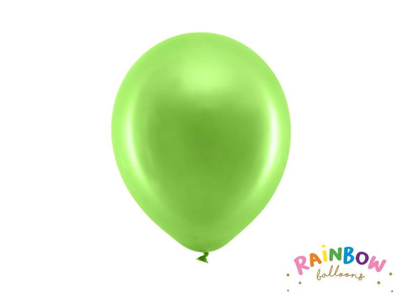  RB23M-102-10 Balony 23cm metali, j.zielony 10 szt
