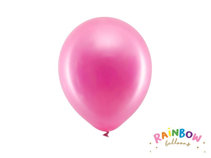  RB23M-080-10 Balony 23cm metaliz, fuksja 10 szt.
