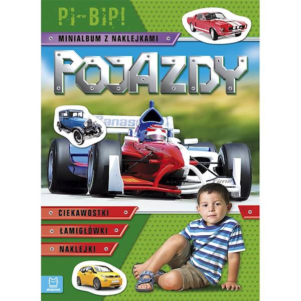 POJAZDY. PI-BIP! MINIALBUM Z NAKLEJKAMI (zielone)