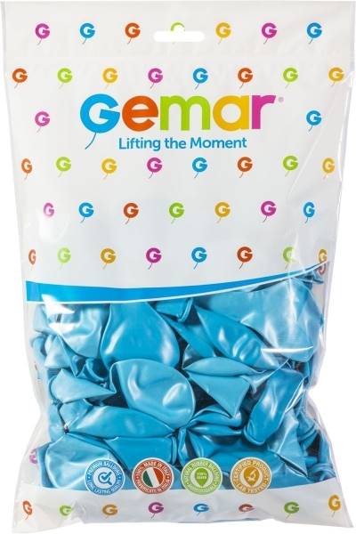 GM90/35 BŁĘKITNE BALONY METAL 10" 100SZT