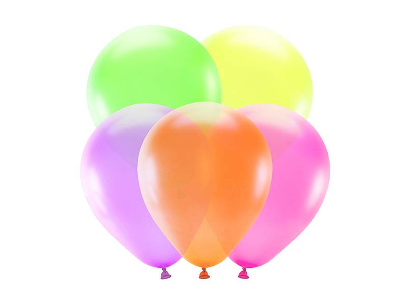  BN10-000-5 Balony neonowe 25cm, mix 1 op. / 5 szt