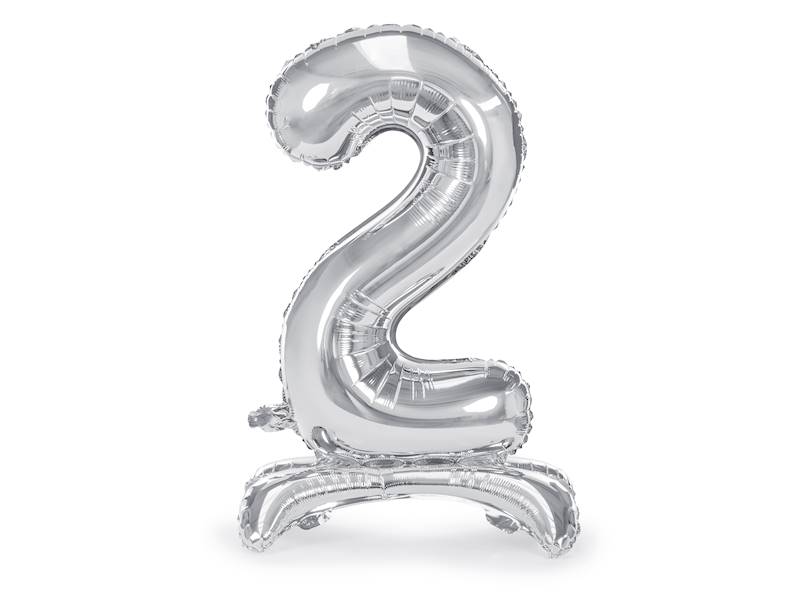 FB102M-2-018 STOJĄCY BALON FOLIOWY cyfra "2" 70cm