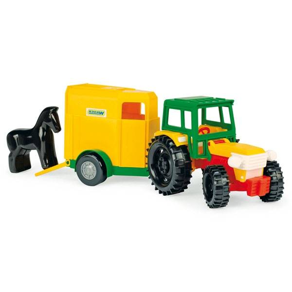 35003 TRAKTOR Z PRZYCZEPĄ NA KONIA 