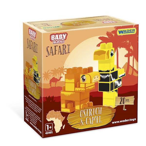 41504 BABY BLOCKS SAFARI KLOCKI STRUŚ I WIELBŁĄD