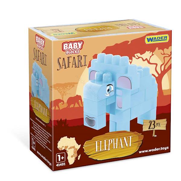 41502 BABY BLOCKS SAFARI KLOCKI SŁOŃ 