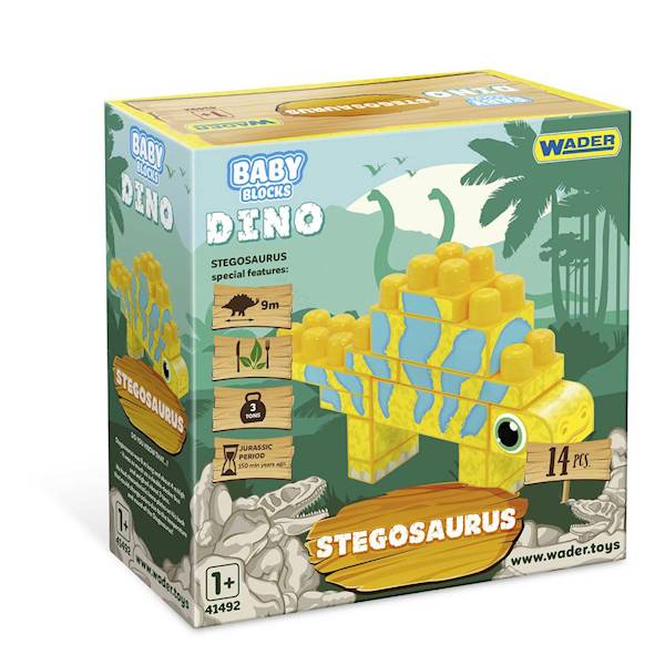 41495 BABY BLOCKS DINO KLOCKI STEGOSAUR