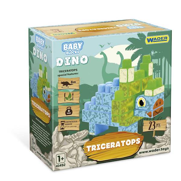 41494 BABY BLOCKS DINO KLOCKI