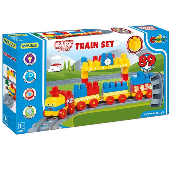 41481 BABY BLOCKS KOLEJKA 3,35 M 89 EL.