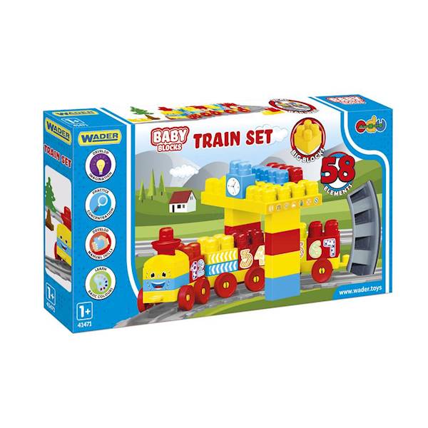 41471 BABY BLOCKS KOLEJKA 2,24 M 58 EL.