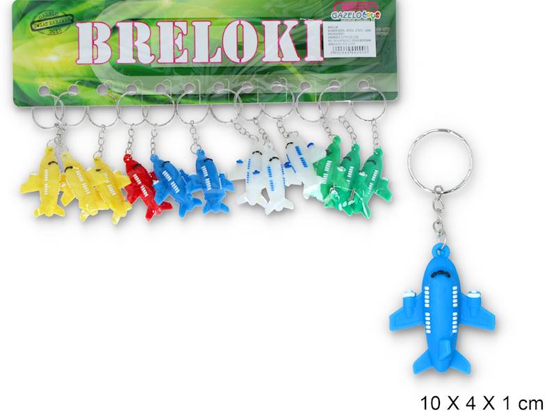 Z7470 BRELOK SAMOLOT (12SZTUK = 1 FOLIA )