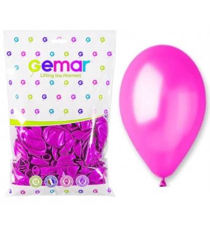 GM90/64 CIEMNORÓŻOWE BALONY metal 10" 100SZT.