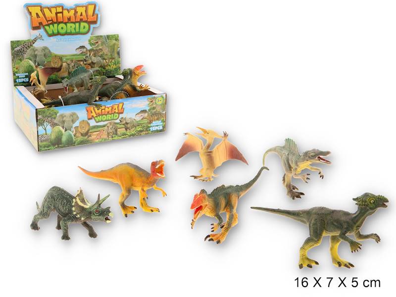 G174735 ZWIERZĘTA DINOZAURY ( 12 SZT = 1 DISPLAY )