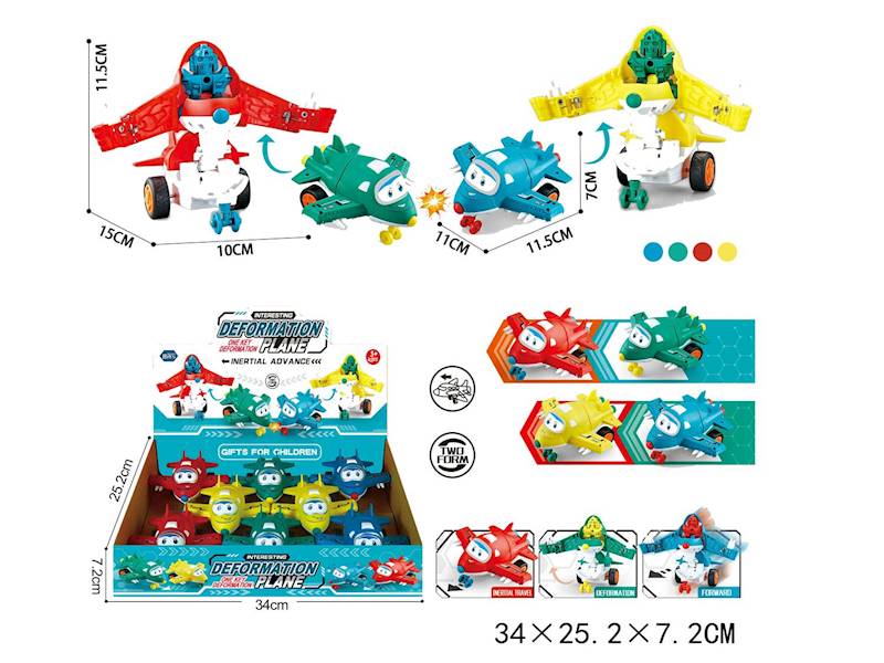 G197848 SAMOLOT ROBOT (8 SZT.=1 DISPLAY)
